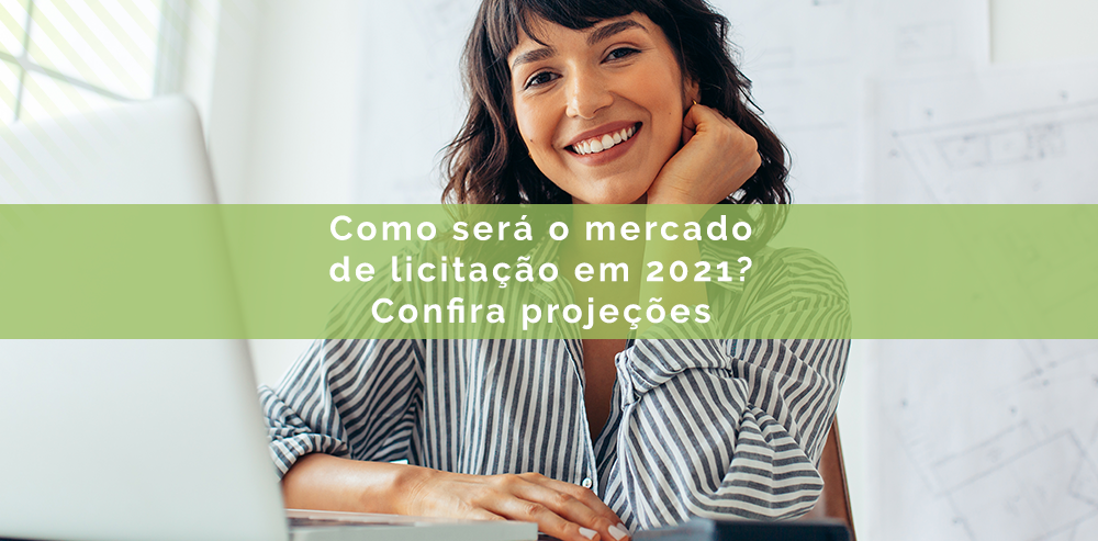 Mulher aprendendo tendências de licitações