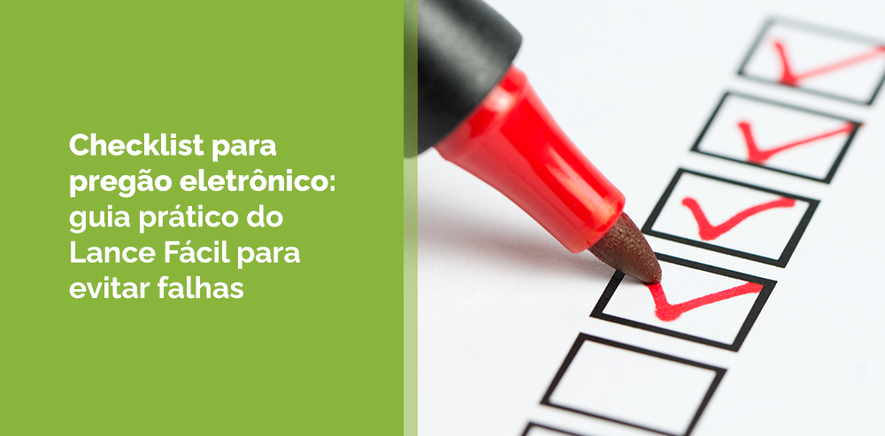 checklist para pregão eletrônico